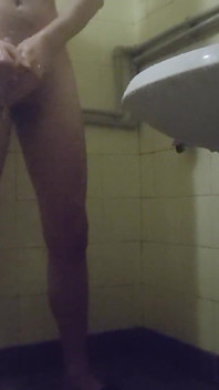 Dirty Twink Boy Takes a Bath, Jerks off and Cums
