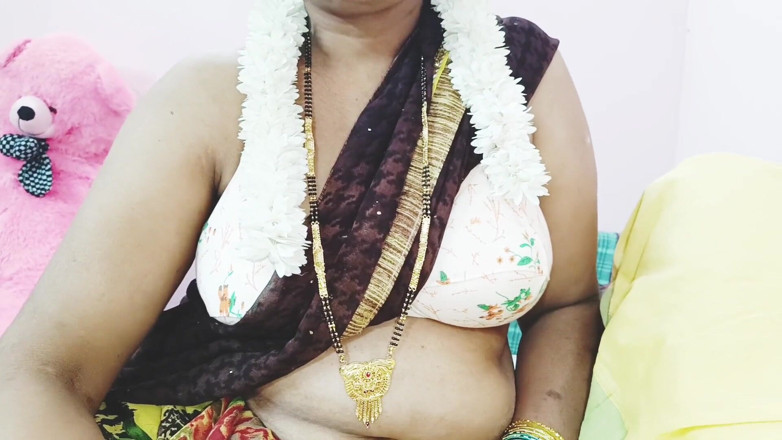 Telugu honey lips: Indisk styvmamma knullar svärson, Telugu smutsiga samtal