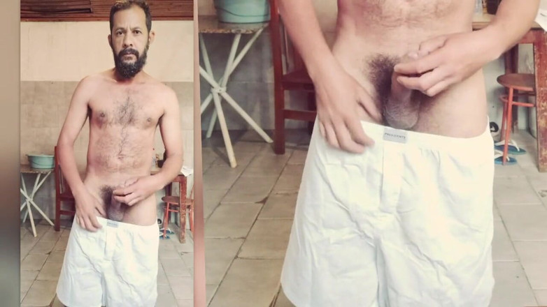 Stink HairyMale: White pijama, yellow of sperm