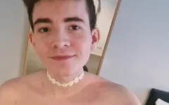 First Video of Many! I Love This Choker Haha, a Little Flower Boy... Tell Me What You Would Do to Me and My Pale Boi Butt...