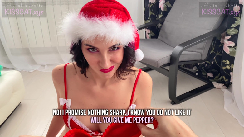 KissCat: Styvsyster hittade styvmors julklapp och knulla styvbror för att förlora...