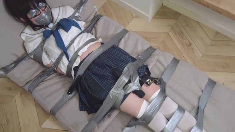 Aisan girl bondage: Mz25-jk 소녀는 항해 테이프에 묶여 오르가즘에 끌려