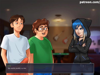 Cartoon Universal: Summertime saga part 191 - blue hair teen (Czech sub)