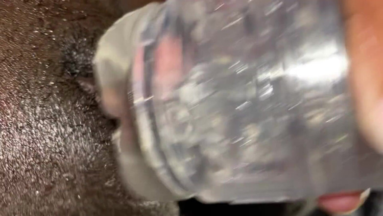 Jadamollyclit: Huge clit fucking toy