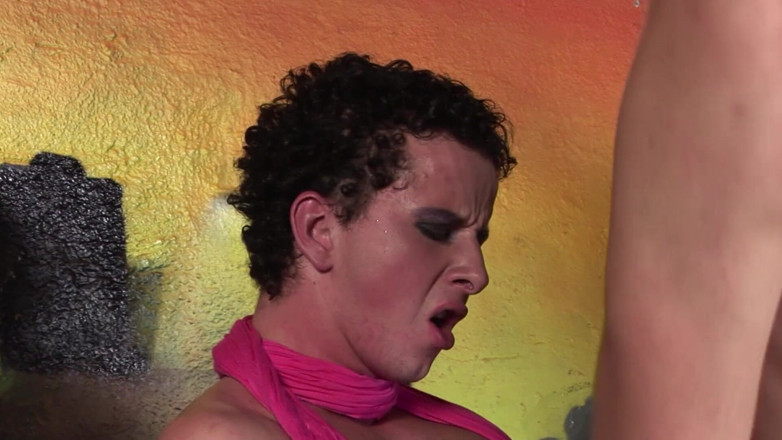 Bareback Boy Bangers: Dyk, Jansen and Darby spray on each other