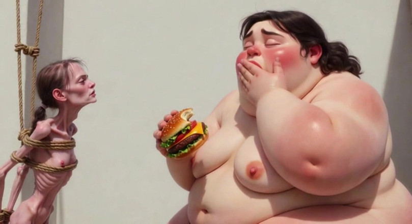 YOUR BEST FANTASY: Intense Feeding Session - SSBBW Humiliates and Fattens Thin Girl