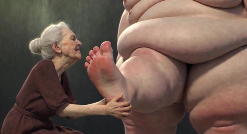 YOUR BEST FANTASY: 90 Year Old Granny Sucking Obese SSBBW Toes - Extremely Horny...