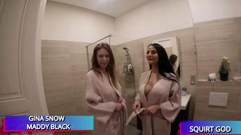 Squirt God: Gina Snow &amp; Maddy Black's Squirting Orgy with Matt &amp; Dean!