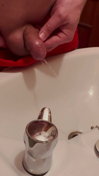 Peeing in the Sink.