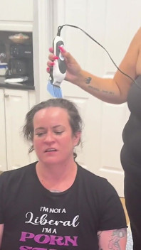Shaving Quinn’s Head