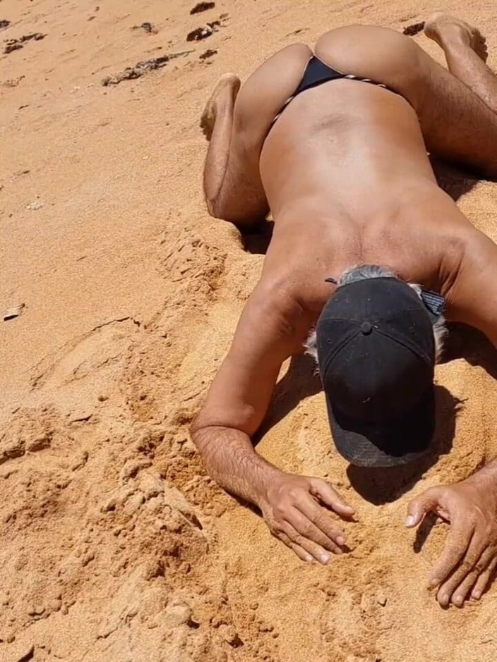 Ladysilvas: Ladysilva in Panties on the Beach What a Hot Slut