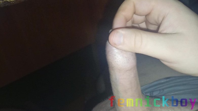 femnickboy: Fat Dude Jerks off His Veiny Cock and Cums