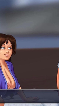 Summertime saga: stepson fucks his stepmom and fills her pussy with cum ep 190