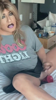 Marina Fucking Big Red Toy and Cumming
