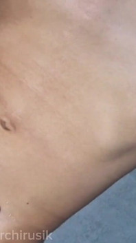 The Femboy Bitch Pestered the Stepfather at Night in Bed and Got Fucked Without a Condom Until He Came.