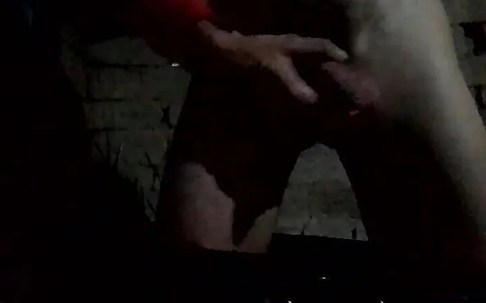 Gangbang straight: Man Pissing Pee Outdoor and Masturbating