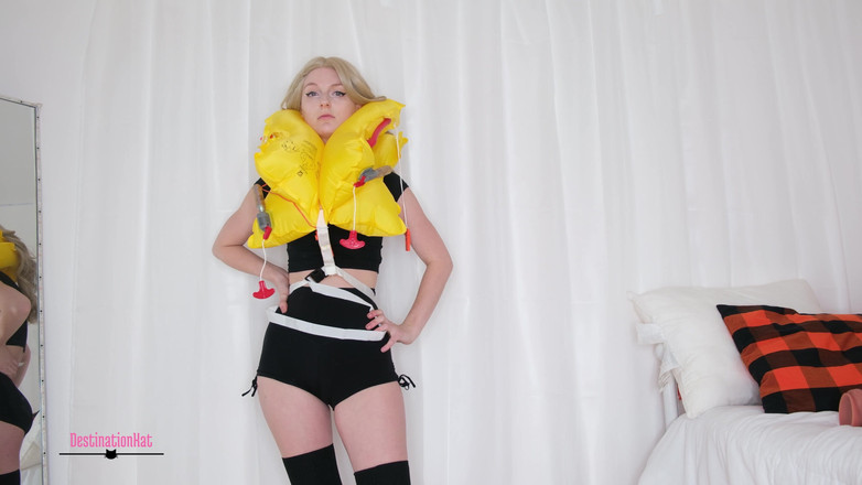 Destination Kat: Vaše záchranná vesta nafukující fetiš