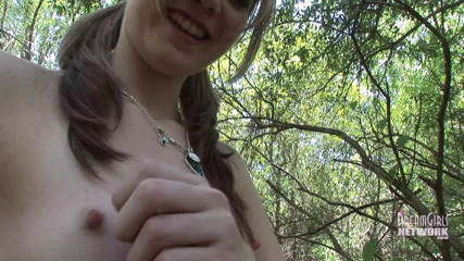 Dream Girls: Runaway teen gets naked in a park