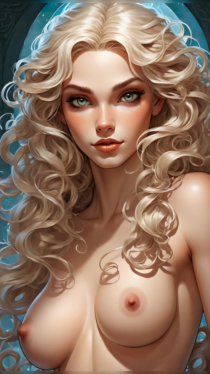 LustRender: Lustrender Comic Style Nude Elf Girl Slideshow - Sexy Ai Fantasy...