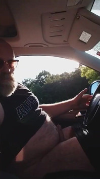 Jerking off in the Car