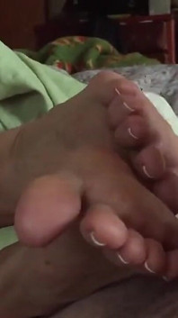 Real GILF Granny Stepaunt JOI While I Jack off on Her Feet Footjob