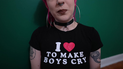 Lil red velvettt: Light CBT Femdom Handjob