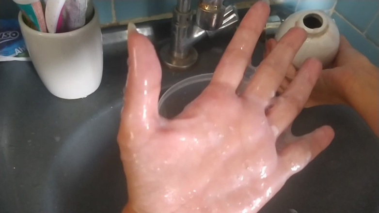 Ms Candy Bunny: Messy Soap Slime on My Hands