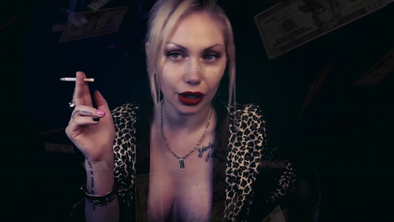 Goddess Misha Goldy: Smoking mesmerize and wallet draining