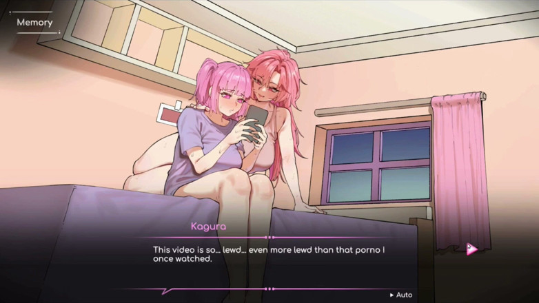 NSFWOtaku: Hentai hra - Minami a Kagura trojka Hentai Scéna kouření a...
