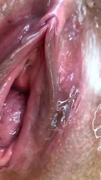 Are you really turned on by my gaping pissing cunt? Okay, I'll show it to you, but after that you have to fuck me!