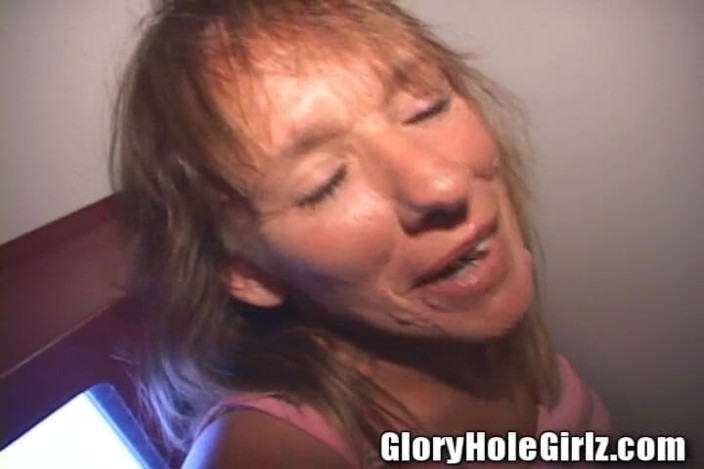 Glory Hole Girlz: Nasty Foogly Whore Wife Sperm Eater Fucks Glory Hole Perverts!