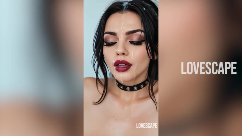 Lovescape: बड़े स्तनों वाली गॉथिक लड़की को मोटे तौर पर चोदा जाता है
