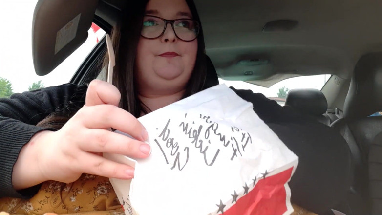 SSBBWLadyBrads: Ssbbw bbw indulges in kfc finger licking