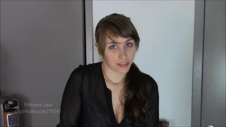 Princess Leia: Teasing and edging stepdad for oral creampie