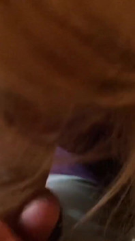 Homemade blowjob on the sofa at home
