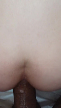 Stunning Blonde Trans GF Spite Takes Huge Cock Before Party