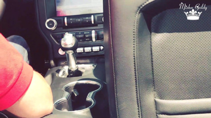 Goddess Misha Goldy: Füße necken im mustang-cabriolet
