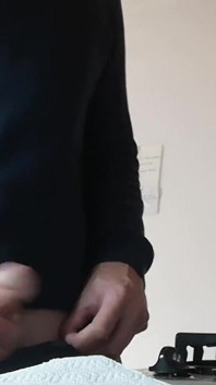 Jerking off My Cock in the Kitchen