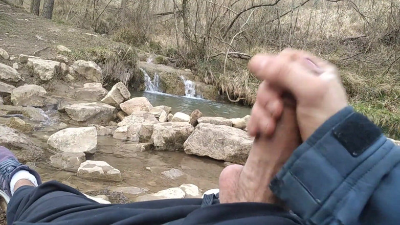 Elvissc: Uncut Big Fat Cock Hiker Unloads His Thick Cumshot in...