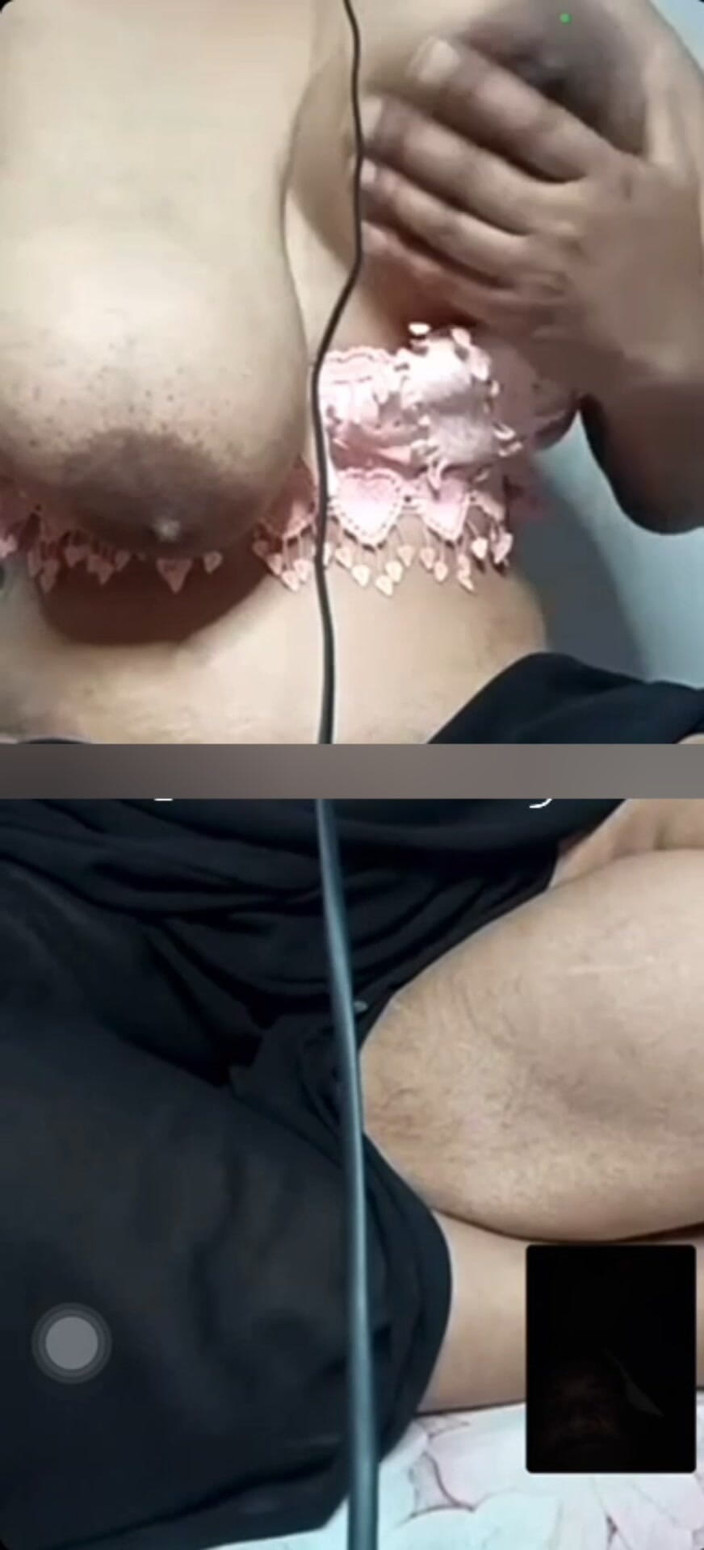 Black Adam: Lonely Desi Housewife secretly enjoying hot video call with her...