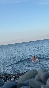 Monika Fox Swims Naked in Sea