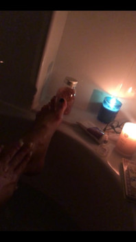 I’m in the Bath.... and You Are Shivering Holding My Fluffy Towel with Your Cock Locked in Its Cage
