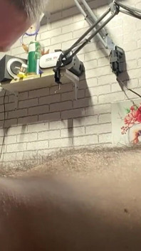 Stepdaddy Uses Young Mouth for Hairy Cock and Cum