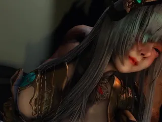 X Hentai: Shenhee Seduce the Big Cock Commander - 3D Animation