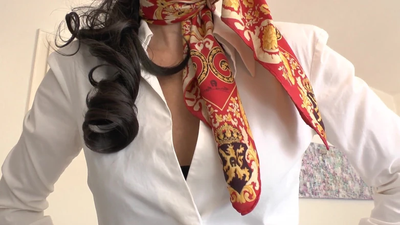Lady Victoria Valente: Silk Scarf Fashion Show, JOI, Lady Victoria Valente