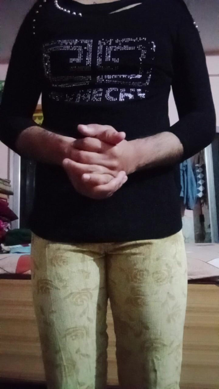 Gaurisissy: Indian Gay Crossdresser Gaurisissy Pressing and Playing with Her Big...