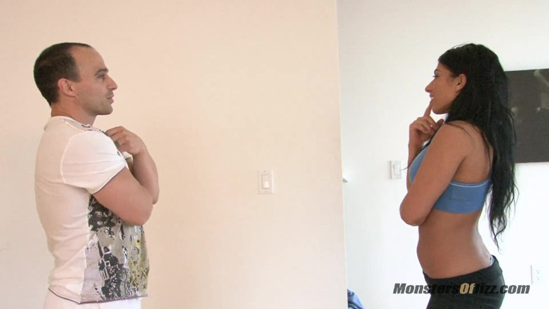 Monsters Of Jizz: Hot little chick sucks dick
