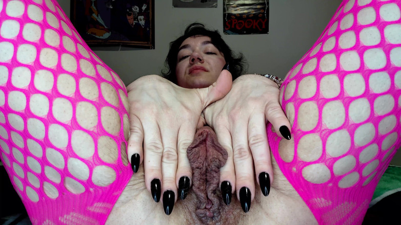 LunaXscorpia: Zerstörung von wilden dildo der versauten mama: rosa netzstrümpfe, gieriges...