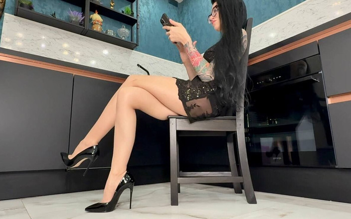 Julia domaina: Toe Klepání na dlouhé nohy Tan 10-dan punčocháče na a v...