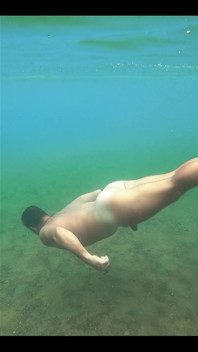 What a Nice Feeling to Swim Like This, I Wanted to Have Cum for You, but People Showed up